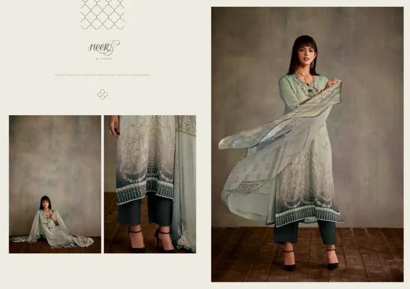 Starlight By Kimora Heer Muslin Printed Embroidery Salwar Suits 